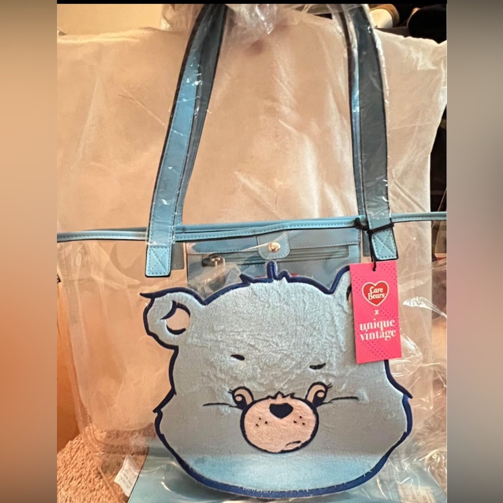 New Grumpy Carebear, X unique vintage tote/bag - Picture 3 of 10